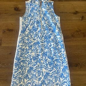 Lilly Pulitzer Blue and White Patterned Dress